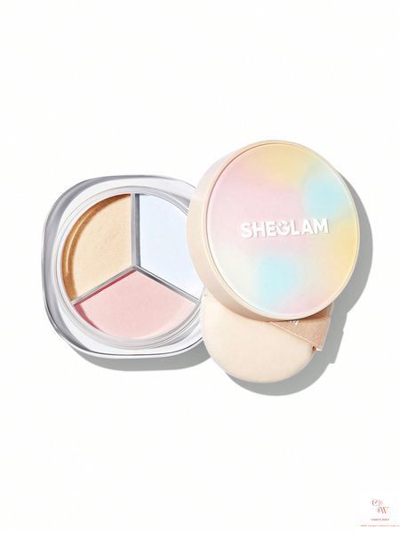 Трехцветная пудра для лица Sheglam Radiance Ring 3-In-1 Correcting & Setting Powder - Multicolor 6059 фото
