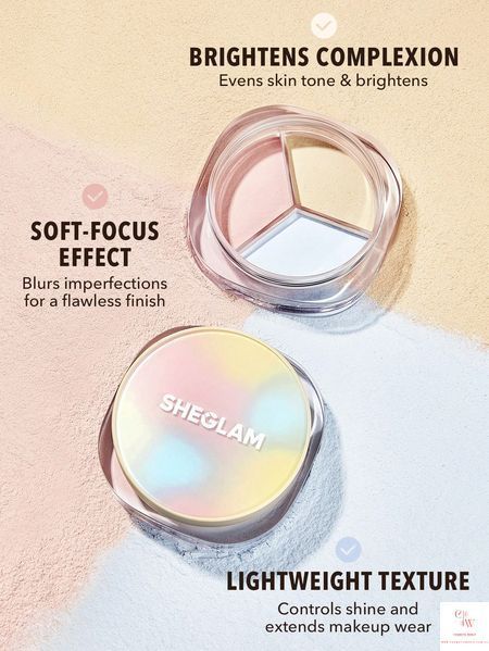 Трехцветная пудра для лица Sheglam Radiance Ring 3-In-1 Correcting & Setting Powder - Multicolor 6059 фото
