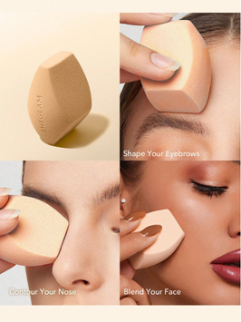 Багатогранний спонж для макіяжу SHEGLAM Multi-Faceted Makeup Sponge &mdash; Beige 5858 фото