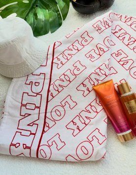 Пляжний рушник Victoria's Secret Love PINK Terry Towel - Оригінл з США 000004 фото