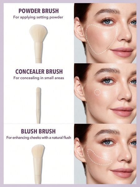Набір пензлів для макіяжу SHEGLAM Pro Core Brush Kit 6 шт. 5634 фото