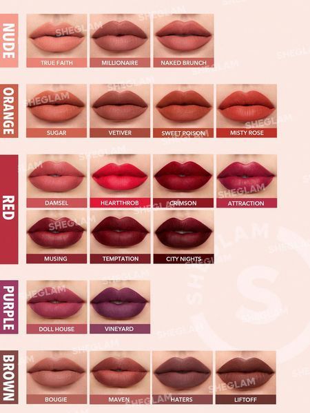 Жидкая матовая помада SHEGLAM Matte Allure Liquid Lipstick - Crimson 6122 фото