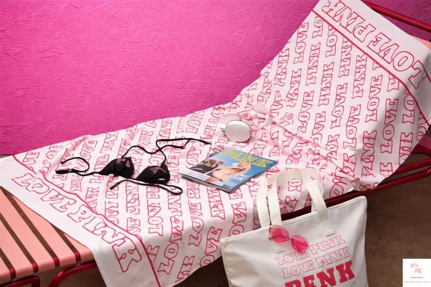 Пляжний рушник Victoria's Secret Love PINK Terry Towel - Оригінл з США 000004 фото