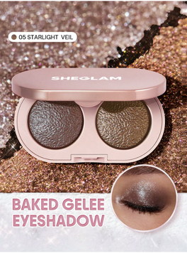 Запечені тіні-дует SHEGLAM Prismalight Baked Gelee - 05 Starlight Veil 6012-05 фото