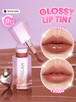 Глянцевий тінт для губ SHEGLAM Glazed & Locked Glossy Lip Tint - 555 Sepia Kiss 6302-555 фото