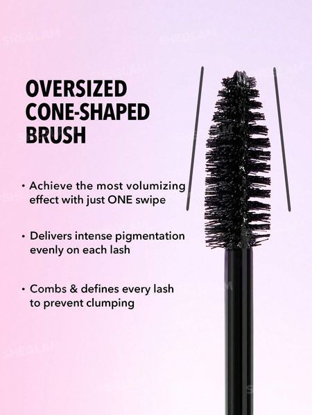 Туш для екстремального об'єму вій Sheglam Max Impact Extreme Volumizing Mascara &mdash; Black 5945 фото
