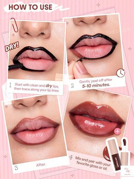 Тинт-карандаш для губ Sheglam Fall In Line Peel Off Lip Liner &mdash; Bare Blush 5898 фото