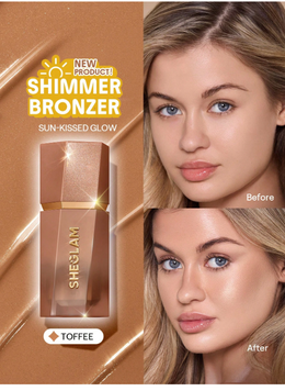 Рідкий бронзер SHEGLAM Sun Beam Shimmer Liquid Bronzer - Toffee 6015 фото