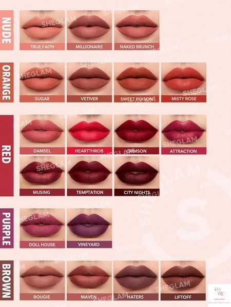 Жидкая матовая помада SHEGLAM Matte Allure Liquid Lipstick - Sweet Poison 6124 фото