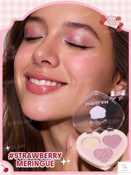 Трио для макияжа лица SHEGLAM Berry Besties Color Trio &mdash; Strawberry Meringue 5878 фото