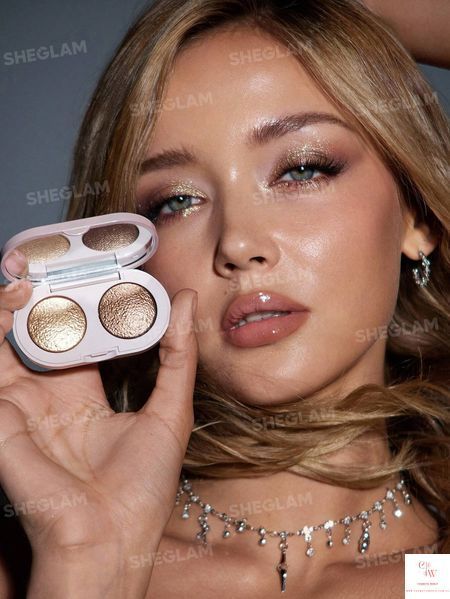 Запечені тіні-дует SHEGLAM Prismalight Baked Gelee - 04 Royal Bronzite 6012-04 фото