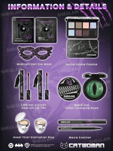 Набор косметики для макияжа SHEGLAM CATWOMAN Full Collection Set 5612 фото