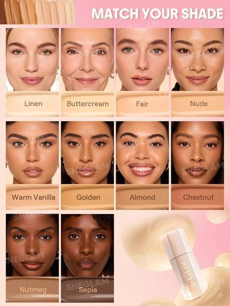 Жидкий консилер для лица Sheglam Hideaway Full-Coverage Concealer - Buttercream 6068 фото