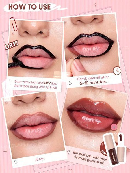 Тінт-лайнер для губ SHEGLAM Fall In Line Peel Off тон Mauvelous 5619 фото