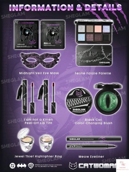 Набір косметики для макіяжу SHEGLAM CATWOMAN Full Collection Set 5612 фото
