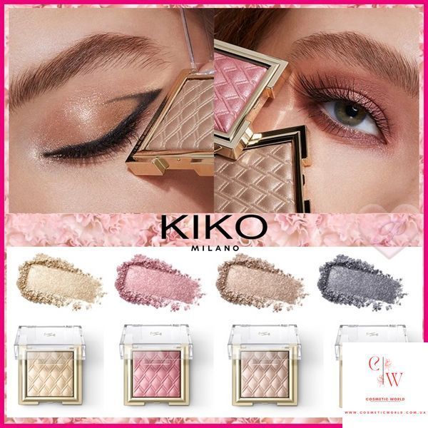 Тени для век Kiko Milano Holiday Premiere Metallic Eyeshadow 02 Pink Monology 000120 фото