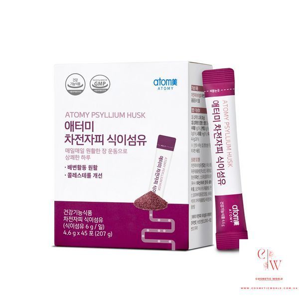 Псилліум саше для очищення шлунку і кишечника Atomy Psyllium Husk Fiber 45 саше 004072 фото