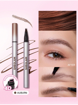 Лайнер для брів SHEGLAM Brow-Fection Micro-Stroke Liquid Pen - 06 Auburn 6020-06 фото