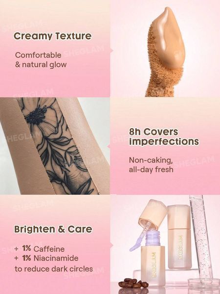 Жидкий консилер для лица Sheglam Hideaway Full-Coverage Concealer - Fair 6069 фото