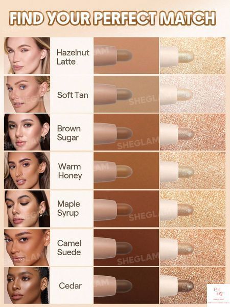 Двусторонний стик для контуринга и хайлайтер SHEGLAM 2-In-1 Contour & Highlight Stick &mdash; Hazelnut Latte 6322 фото