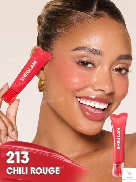 Рідкі матові рум'яна для обличчя SHEGLAM Squeeze & Dot Matte Blush Paint - 213 Chili Rouge 6281-213 фото
