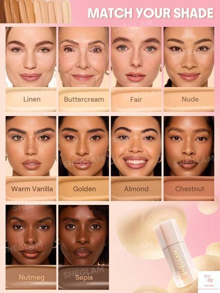 Рідкий консилер для обличчя Sheglam Hideaway Full-Coverage Concealer - Fair 6069 фото