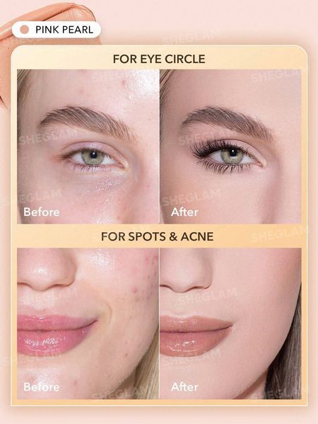 Кремовий консилер для обличчя Sheglam Rapid Retouch Cream Concealer - Pink Pearl 5730 фото