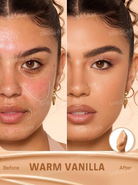 Жидкий консилер для лица Sheglam Hideaway Full-Coverage Concealer - Warm Vanilla 6070 фото