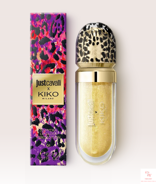 Блеск для губ Just Cavalli x KIKO MILANO 3D Hydra Lip Gloss Rebel Edition - 01 Citrus Flame 000040-01 фото