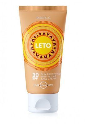 Крем для лица солнцезащитный антивозрастной SPF 30 Leto Faberlic 2783 фото