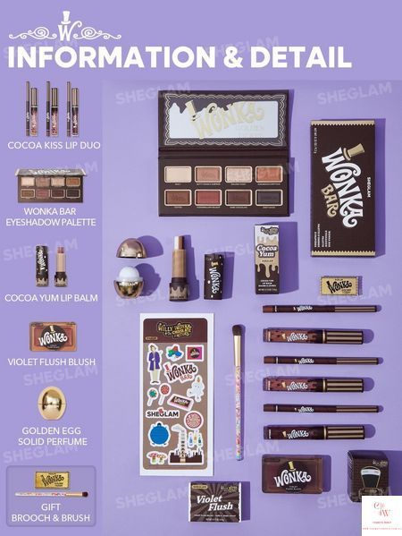 Набор косметики SHEGLAM Willy Wonka Full Collection Set 5645 фото