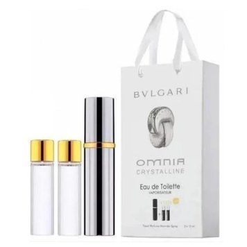 Міні парфум жіночий з феромонами Bvlgari Omnia Crystalline набір 3х15ml 22249 фото