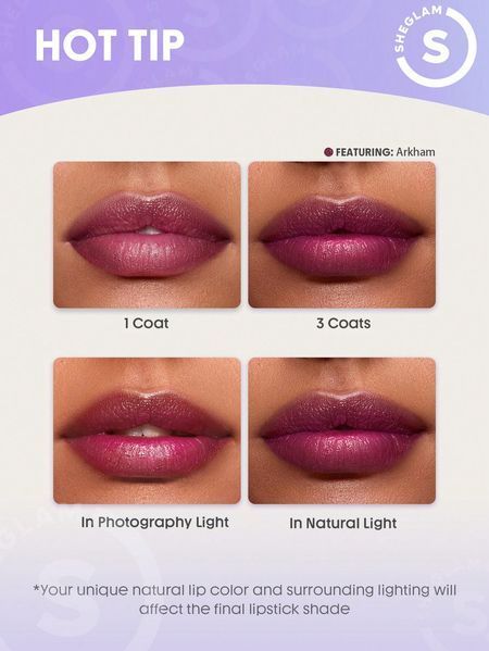 Помада SHEGLAM Harley Quinn X SHEGLAM Thrill Seeker Color-Changing Lipstick тон Arkham 5567 фото